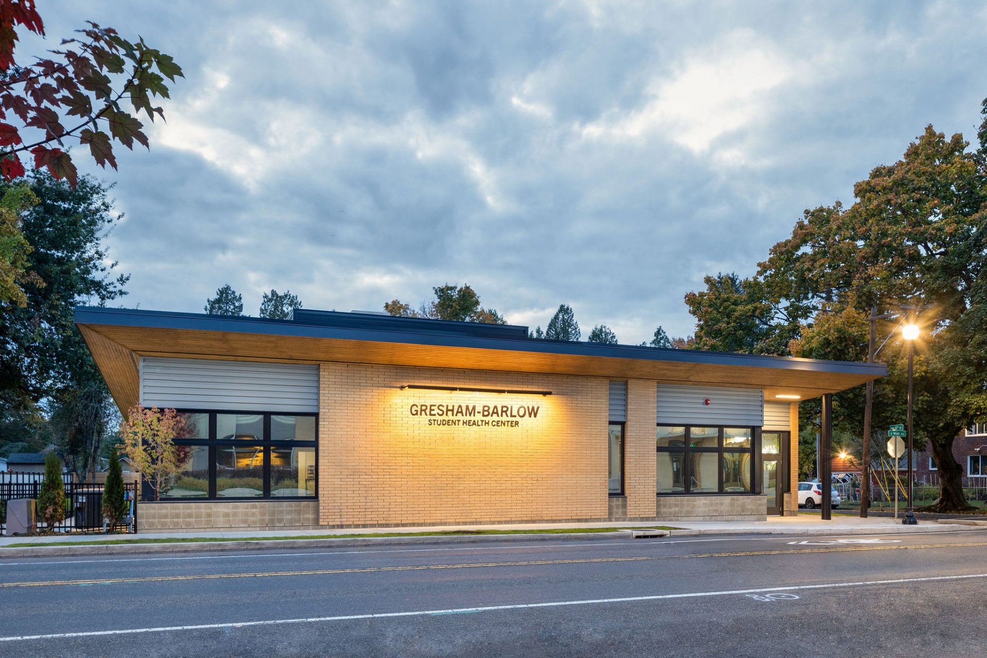 Gresham-Barlow Student Health Center Exterior